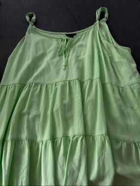 torrid Light Green Tiered shirt